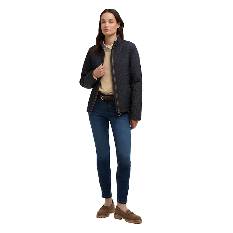 Barbour Ladies Basswood Quilted Jacket - Dark Navy - Image 4