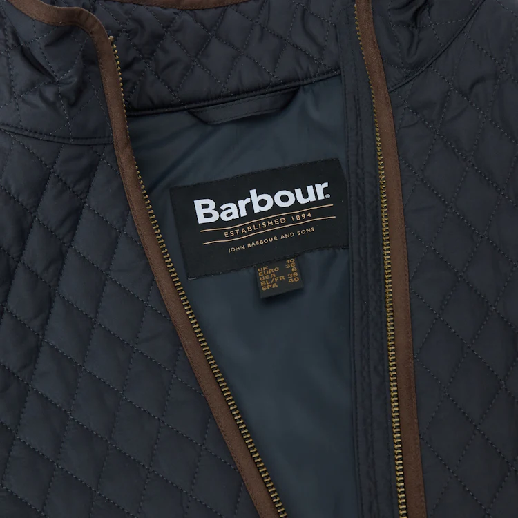 Barbour Ladies Basswood Quilted Jacket - Dark Navy - Image 7