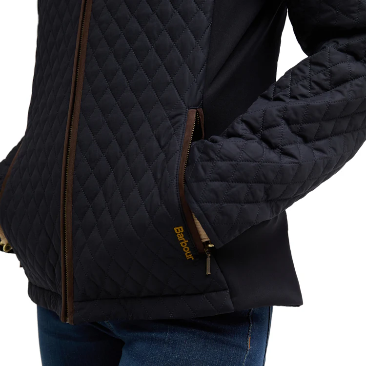 Barbour Ladies Basswood Quilted Jacket - Dark Navy - Image 8