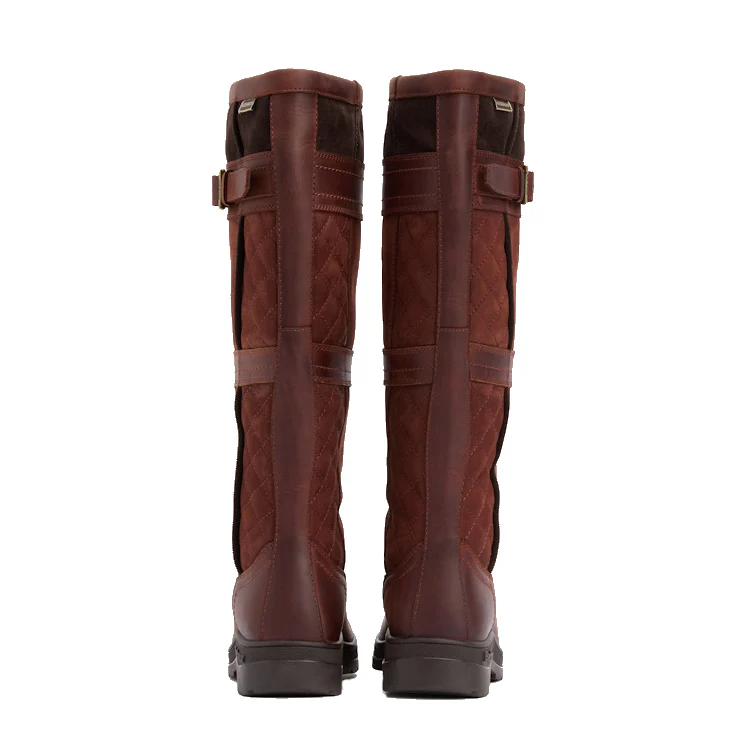 Barbour Ladies Beaconsfield Tall Boot - Mahogony/Choc Nubuck - Image 2