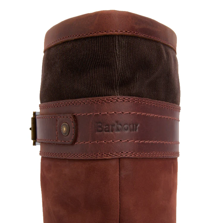 Barbour Ladies Beaconsfield Tall Boot - Mahogony/Choc Nubuck - Image 6