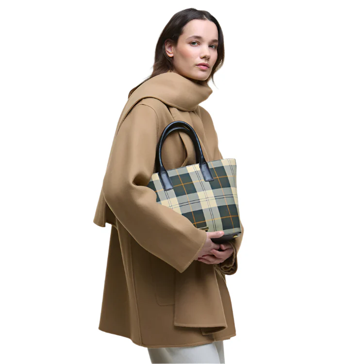 Barbour Ladies Birch Tartan Tote Bag - Ancient Tartan - Image 2