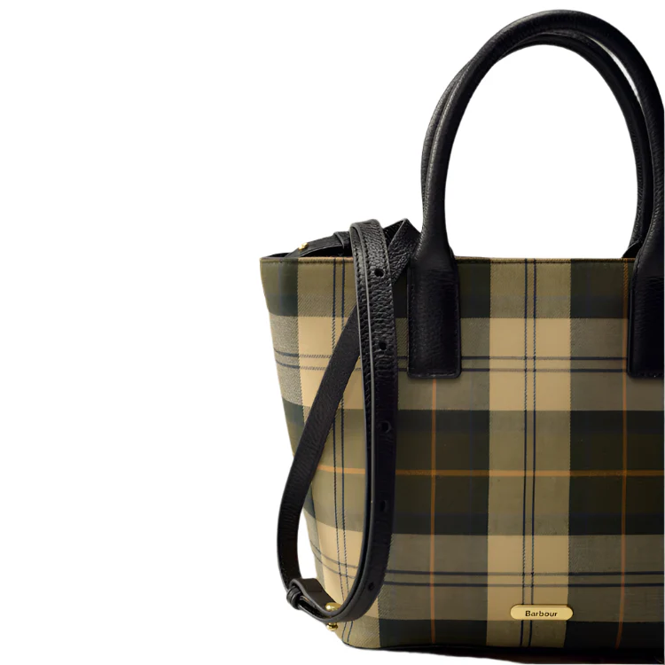 Barbour Ladies Birch Tartan Tote Bag - Ancient Tartan - Image 4