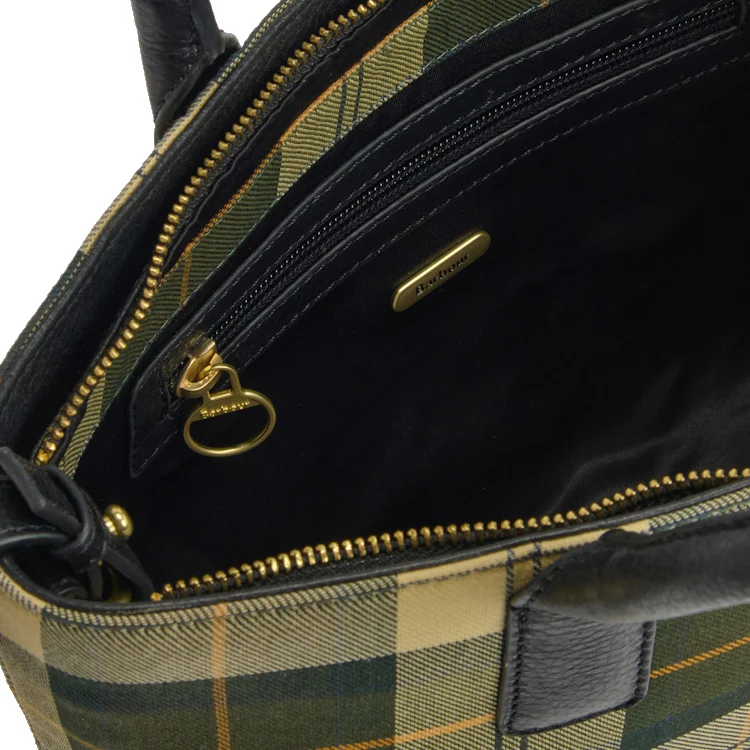Barbour Ladies Birch Tartan Tote Bag - Ancient Tartan - Image 5