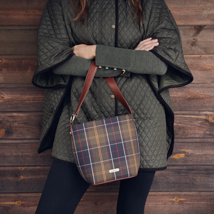 Barbour Ladies Cedar Tartan Bucket Bag - Classic Tartan - Image 2