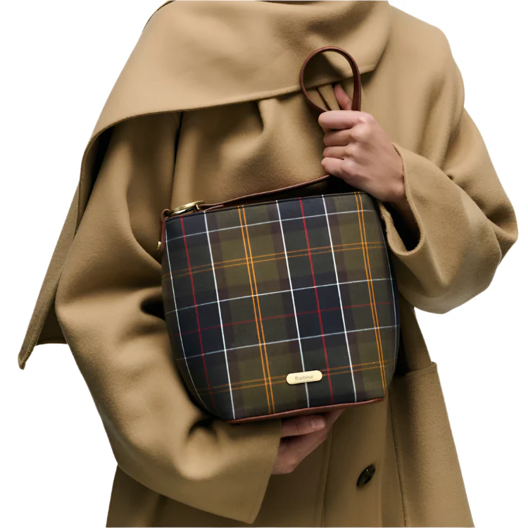 Barbour Ladies Cedar Tartan Bucket Bag - Classic Tartan - Image 7
