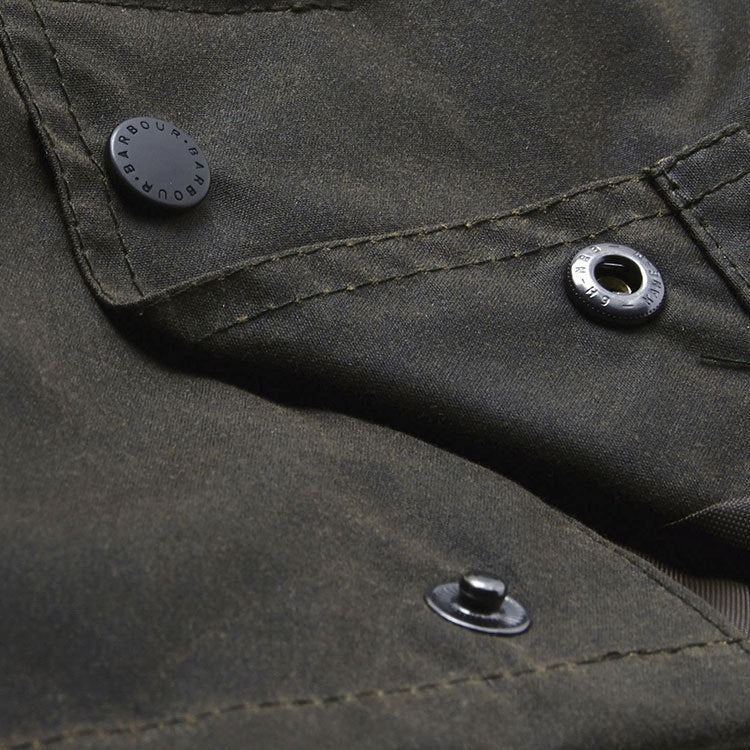 Barbour Ladies Classic Beadnell Wax Jacket - Olive - Image 8