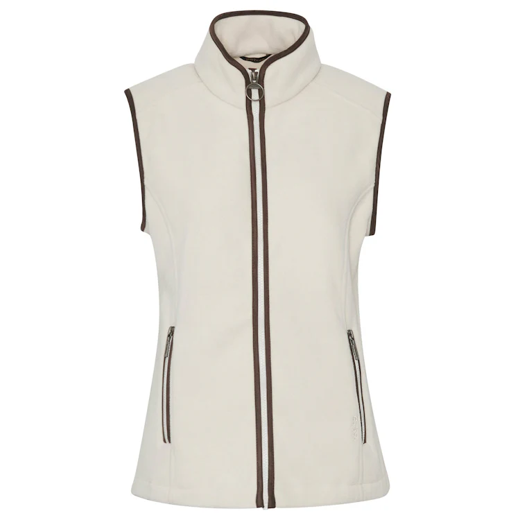 Barbour Ladies Country Colton Fleece Gilet - Pearl - Image 3