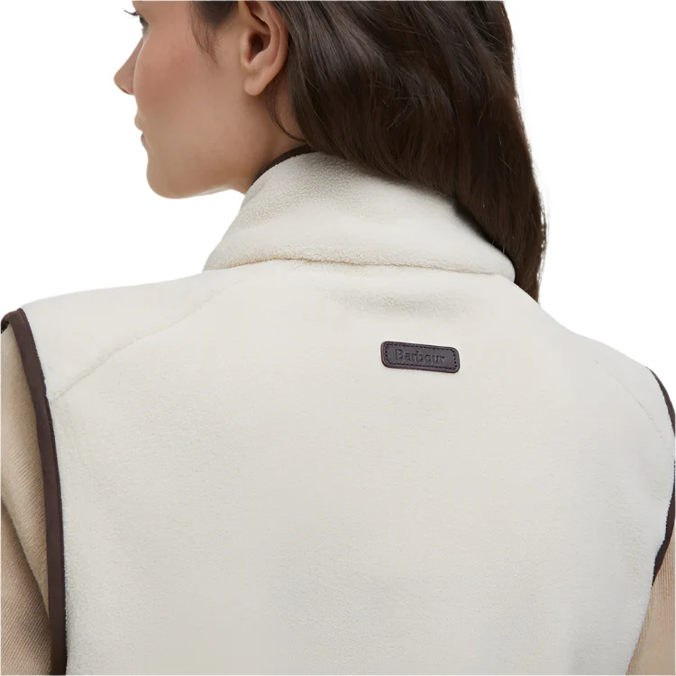 Barbour Ladies Country Colton Fleece Gilet - Pearl - Image 7