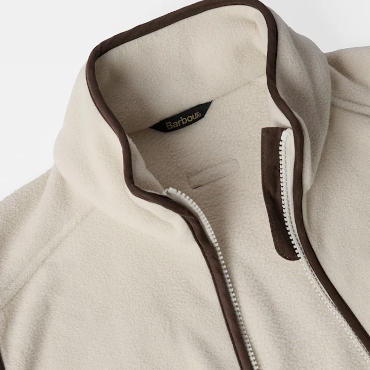 Barbour Ladies Country Colton Fleece Gilet - Pearl - Image 8