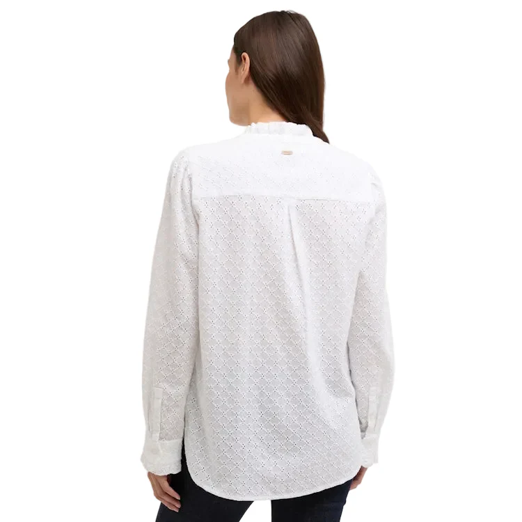 Barbour Ladies Cynthia Shirt - White - Image 2