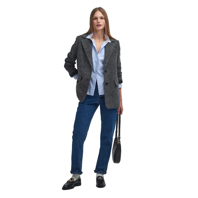 Barbour Ladies Derwent Shirt - Pale Blue/Hessian Tartan - Image 4