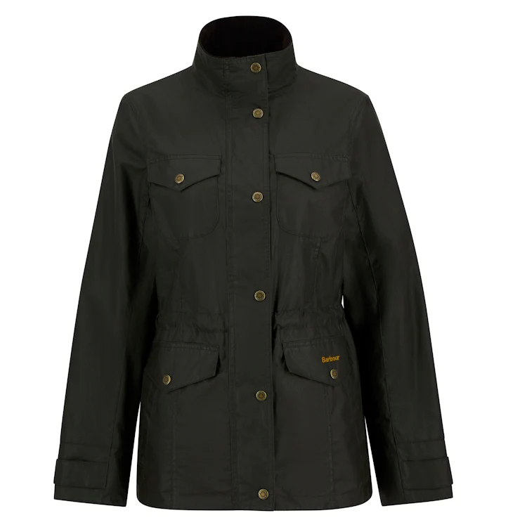 Barbour Ladies Summer Sapper Wax Jacket - Archive Olive/Ancient - Image 3