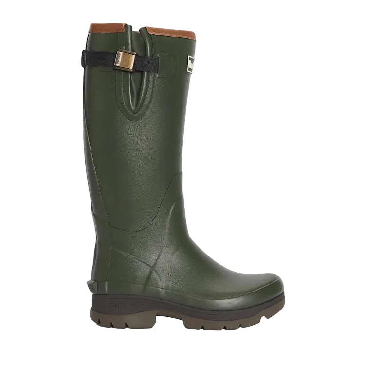 Barbour Ladies Tempest Neoprene Lined Wellington Boots - Olive - Image 3