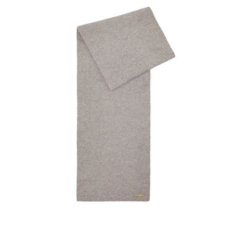 Barbour Ladies Winona Beanie and Scarf Gift Set - Taupe - Image 4
