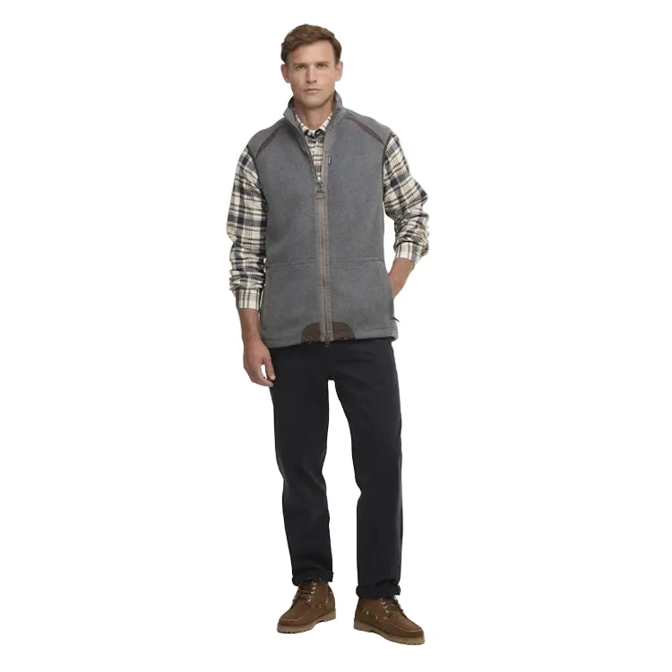 Barbour Langdale Fleece Gilet - Dark Grey Marl - Image 3