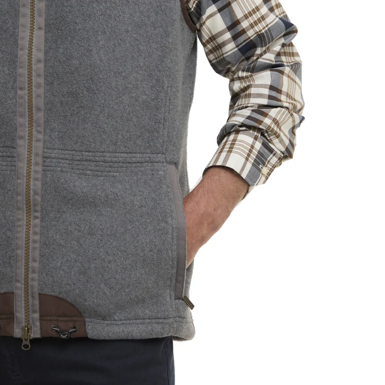 Barbour Langdale Fleece Gilet - Dark Grey Marl - Image 4