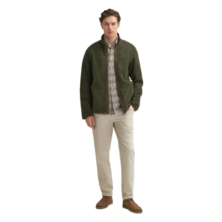 Barbour Langdale Fleece Jacket - Forest - Image 4