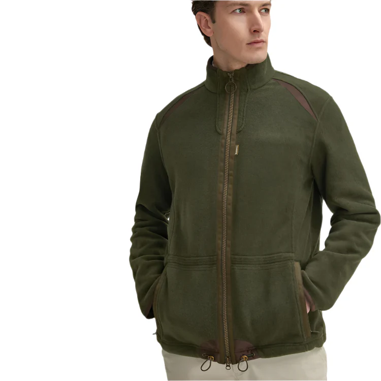 Barbour Langdale Fleece Jacket - Forest - Image 5
