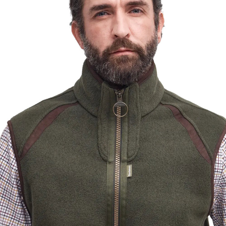 Barbour Langdale Fleece Gilet - Olive - Image 5