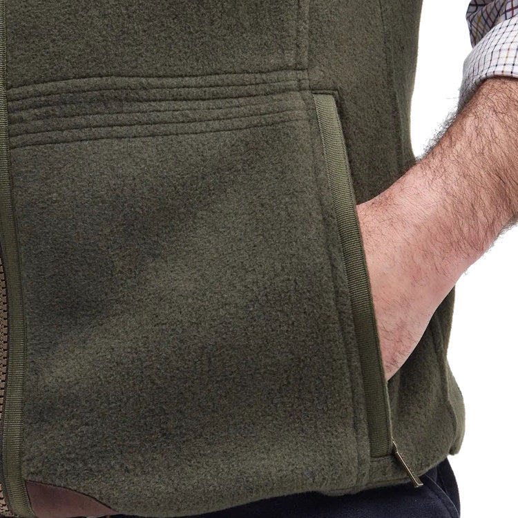 Barbour Langdale Fleece Gilet - Olive - Image 8