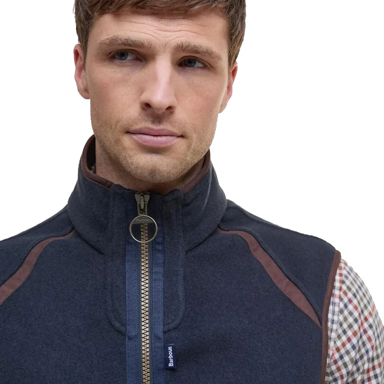 Barbour Langdale Fleece Gilet - Navy - Image 5