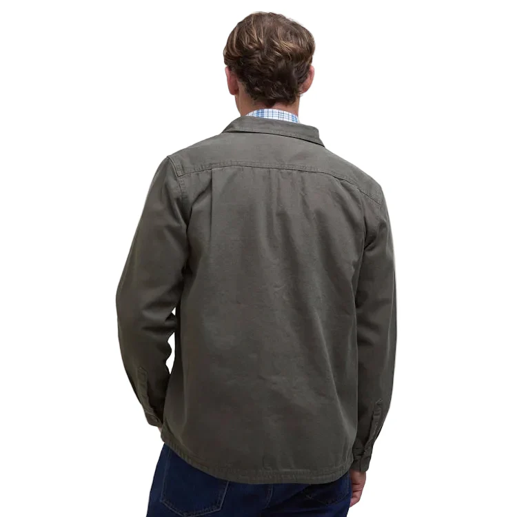 Barbour Lingfield Canvas Overshirt - Fern - Image 2