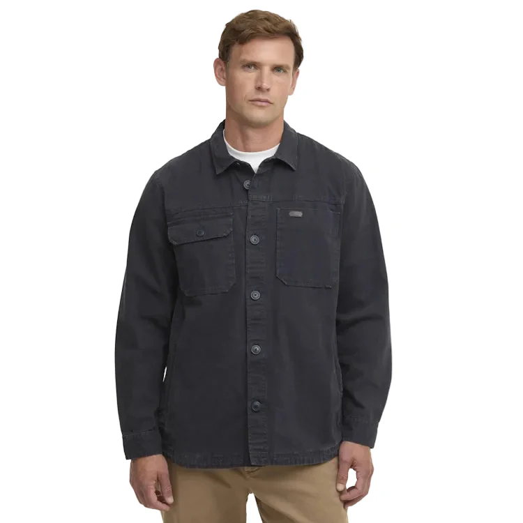 Barbour Lingfield Canvas Overshirt - Navy