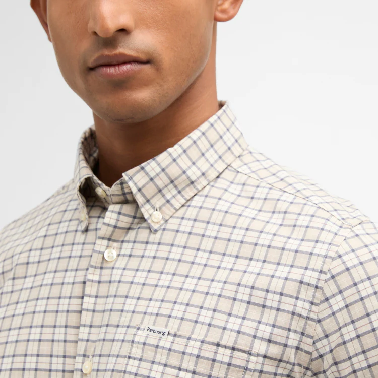Barbour Lomond Tailored Tartan Shirt - Oban Mist Tartan - Image 5