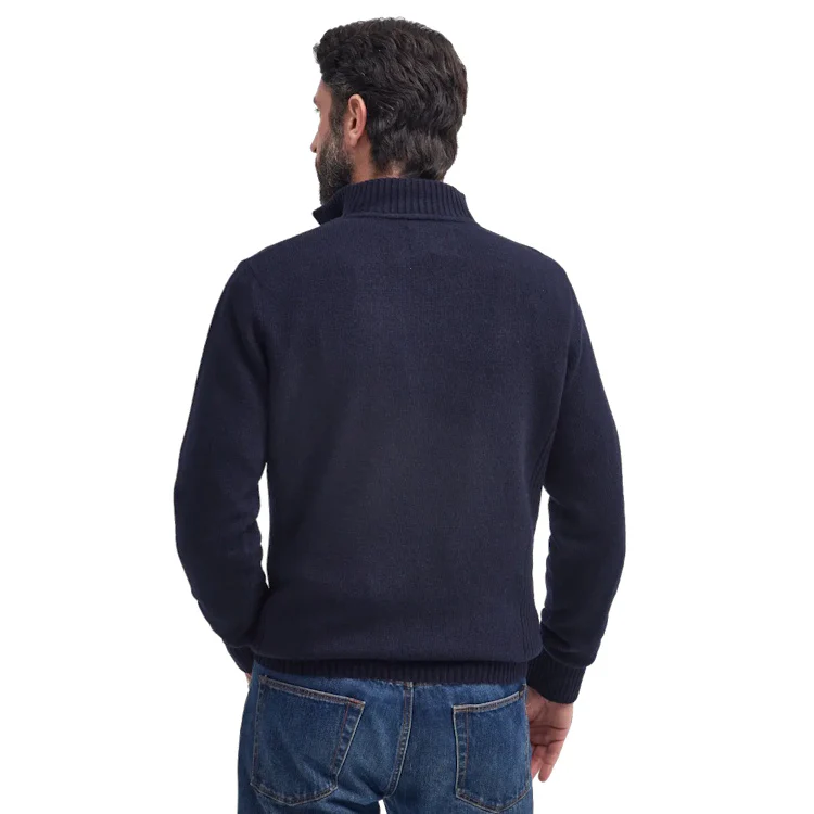 Barbour Nelson Essential Half Zip Sweater - Navy - Image 2