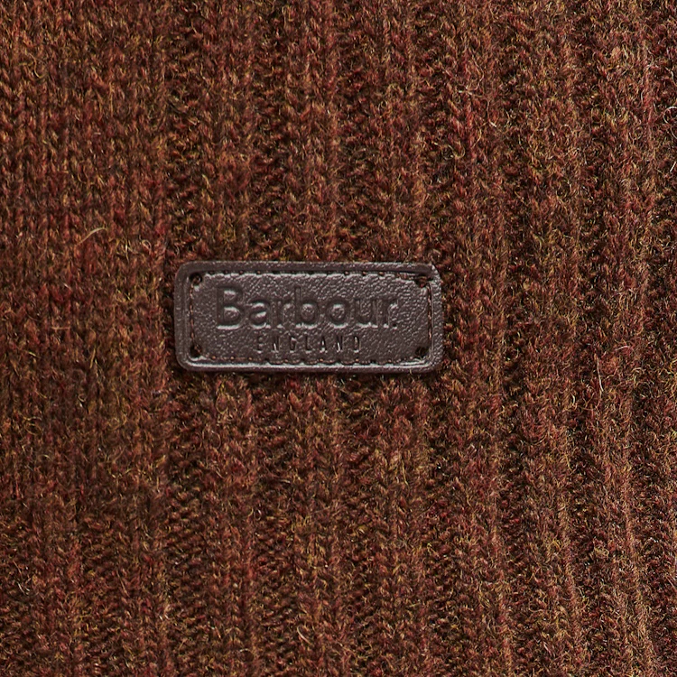 Barbour Nelson Essential Half Zip Sweater - Dark Sand - Image 8
