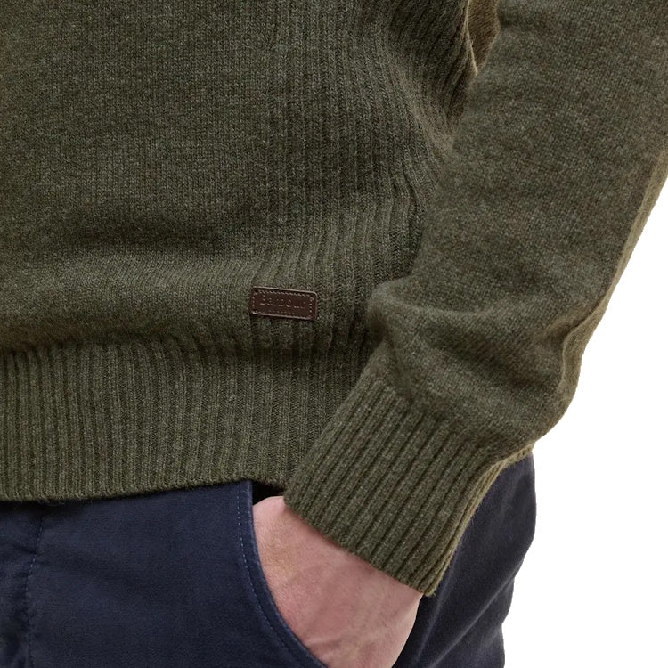 Barbour Nelson Essential Half Zip Sweater - Seaweed - Image 7