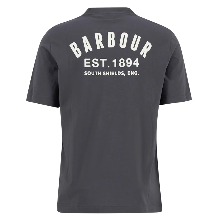 Barbour Packling Relaxed Graphic T-Shirt - Asphalt - Image 4