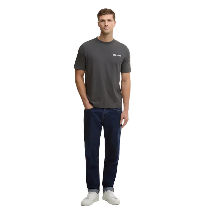 Barbour Packling Relaxed Graphic T-Shirt - Asphalt - Image 5