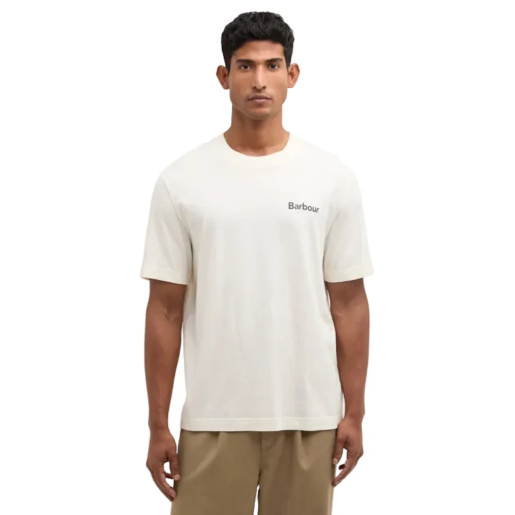 Barbour Packling Relaxed Graphic T-Shirt - Neutral - Image 2