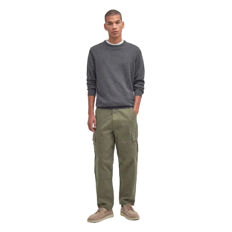 Barbour Pima Cotton Crew Neck Sweater - Charcoal - Image 2
