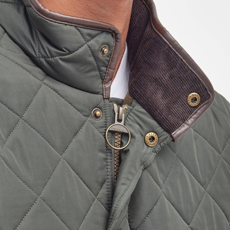 Barbour Powell Quilt Jacket - Sage - Image 2