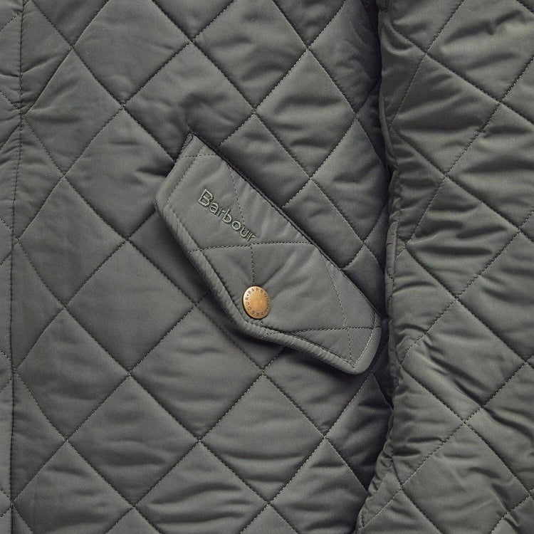 Barbour Powell Quilt Jacket - Sage - Image 4