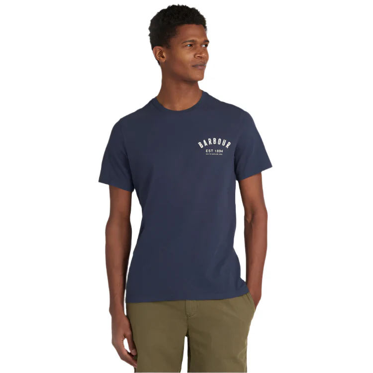 Barbour Preppy T-Shirt - New Navy - Image 3