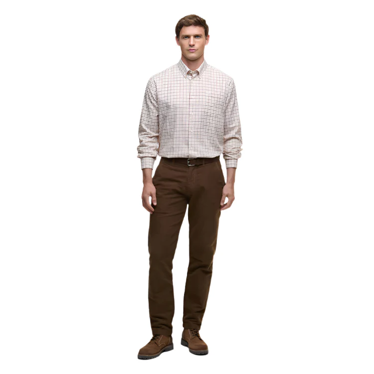 Barbour Preston Regular Tattersall Shirt - Fired Brick - Image 3