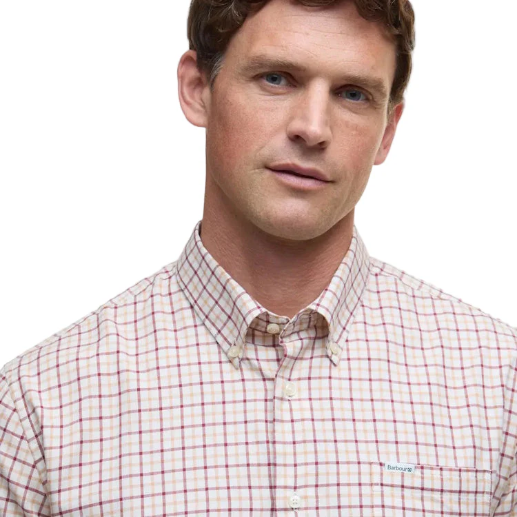 Barbour Preston Regular Tattersall Shirt - Fired Brick - Image 4