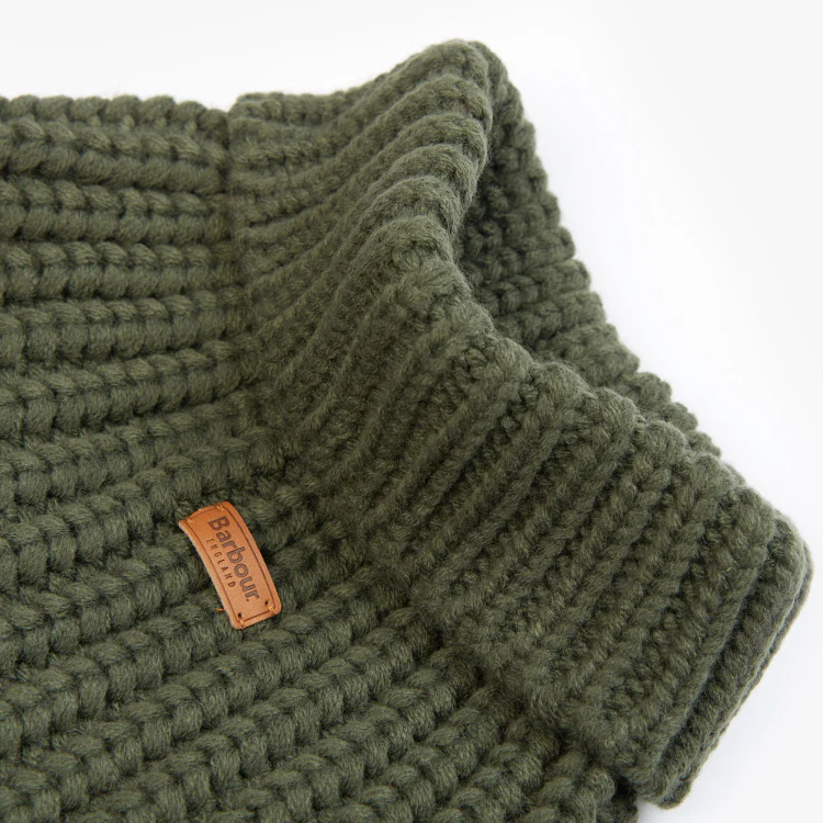 Barbour Saltburn Dog Jumper - Olive - Image 7