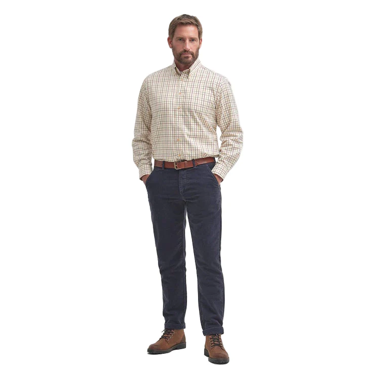 Barbour Sporting Tattersall Shirt - Red/Khaki - Image 3
