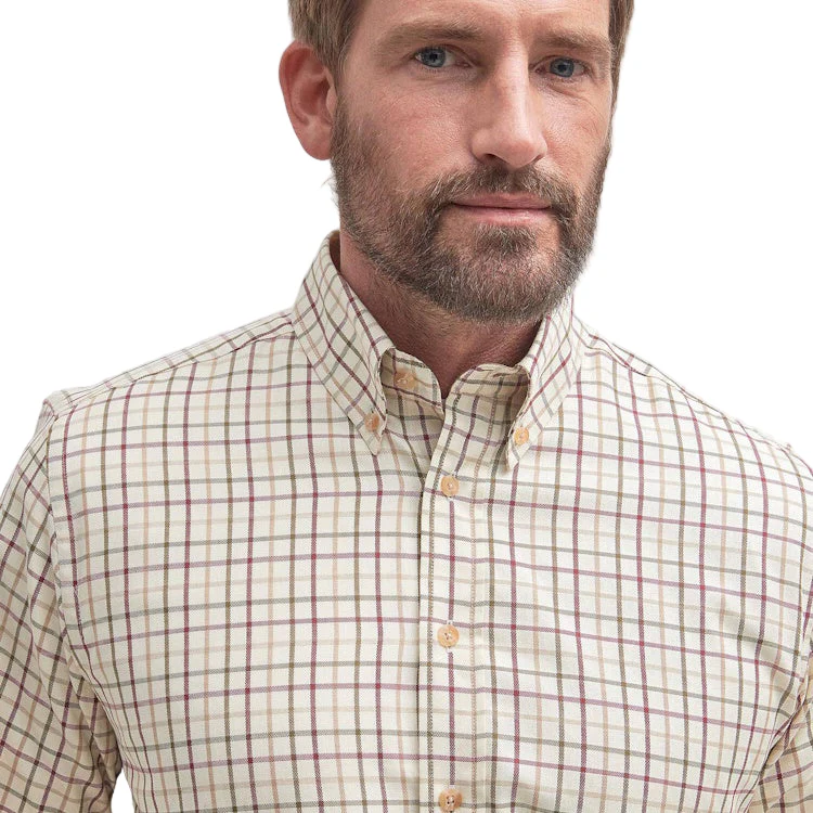 Barbour Sporting Tattersall Shirt - Red/Khaki - Image 6