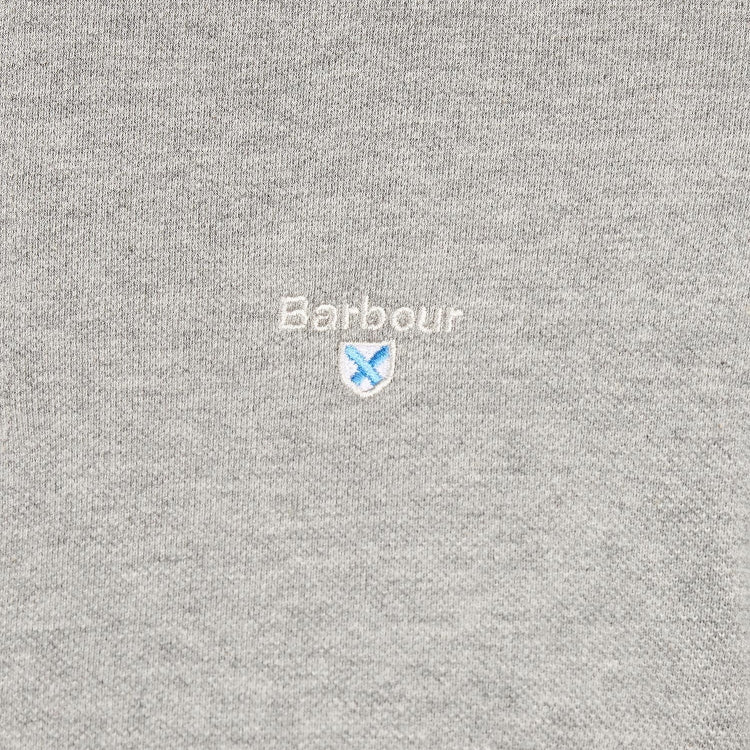 Barbour Tartan Pique Polo Shirt - Grey Marl - Image 7