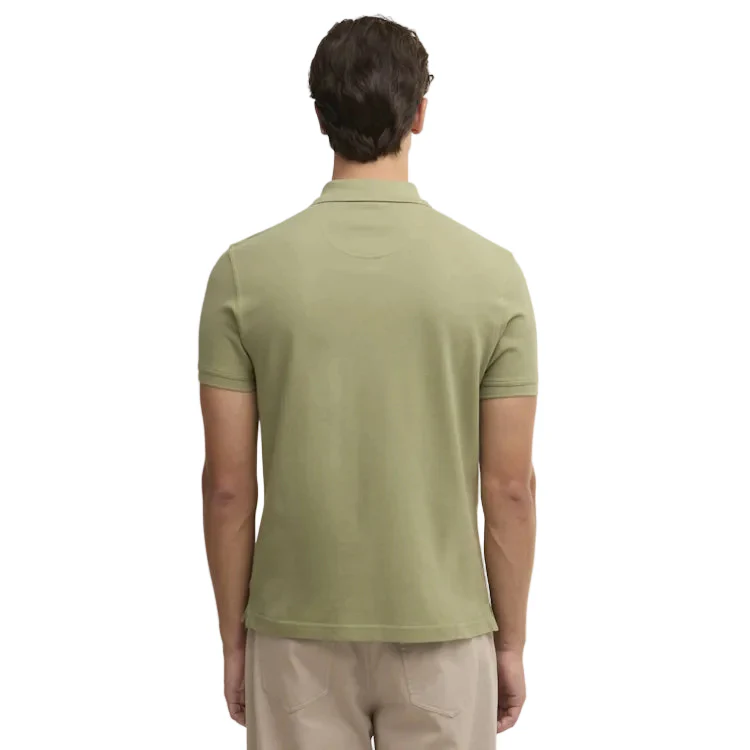 Barbour Tartan Pique Polo Shirt - Laurel Green - Image 2