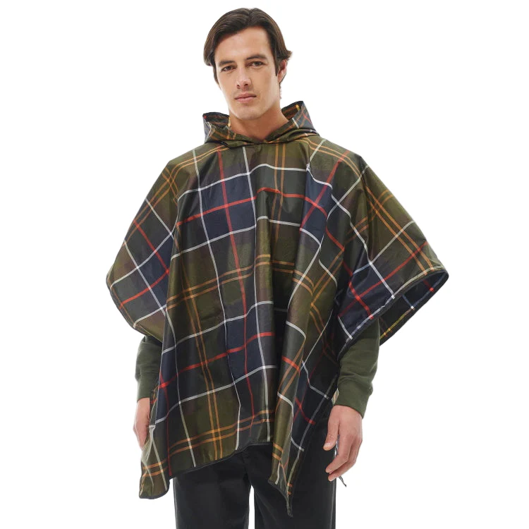 Barbour Tartan Showerproof Poncho - Classic Tartan - Image 4
