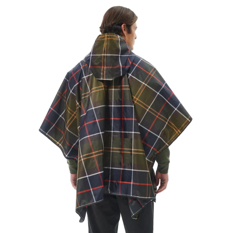 Barbour Tartan Showerproof Poncho - Classic Tartan - Image 5
