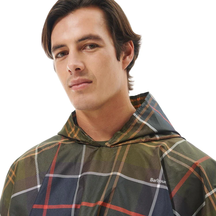Barbour Tartan Showerproof Poncho - Classic Tartan - Image 6