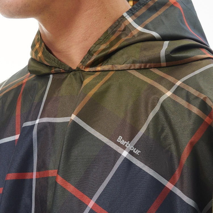 Barbour Tartan Showerproof Poncho - Classic Tartan - Image 7